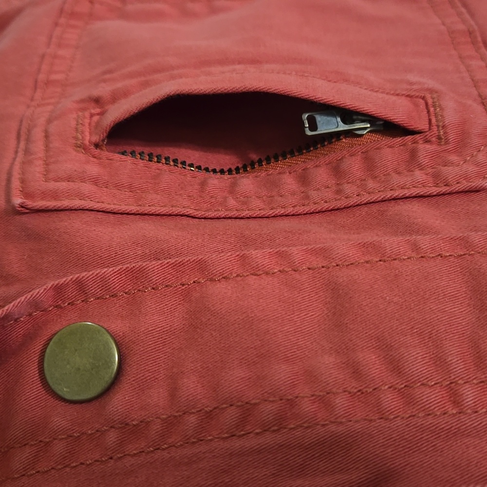 Caslon Cotton Utility Jacket with Snaps - XS - Picture 4 of 9